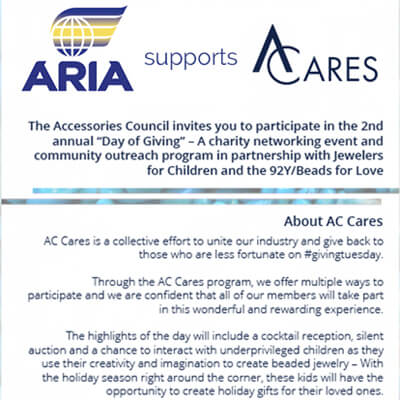Aria Supports ACares