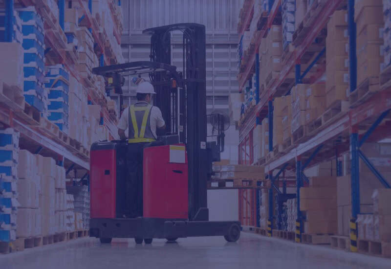 Aria Logistics 3PL solutions warehouse with forklift supporting business growth and expansion