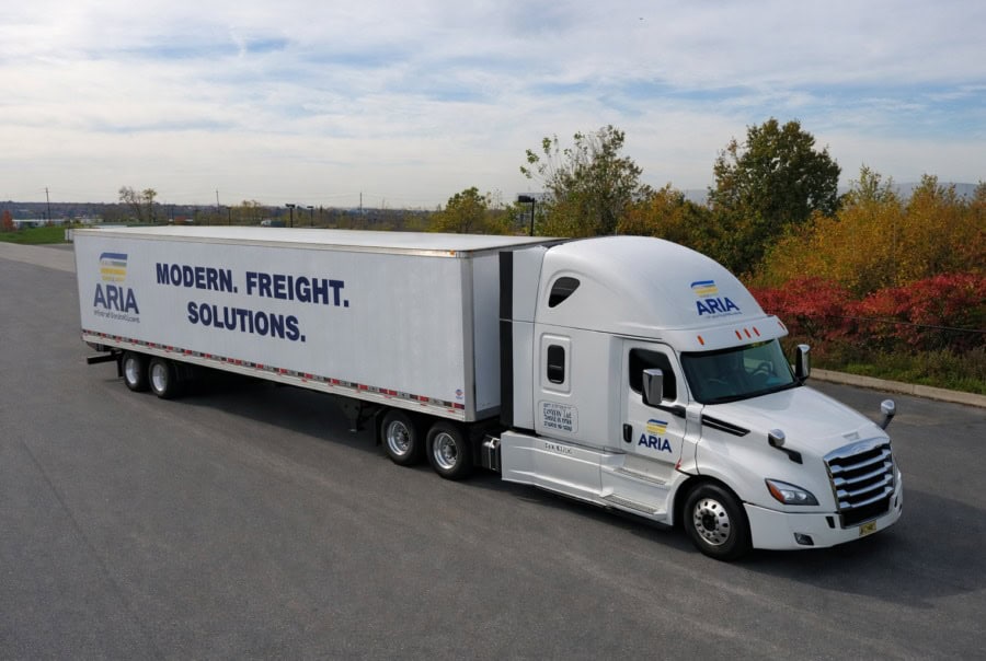 Aria Logistics semi-truck for project cargo and complex freight solutions